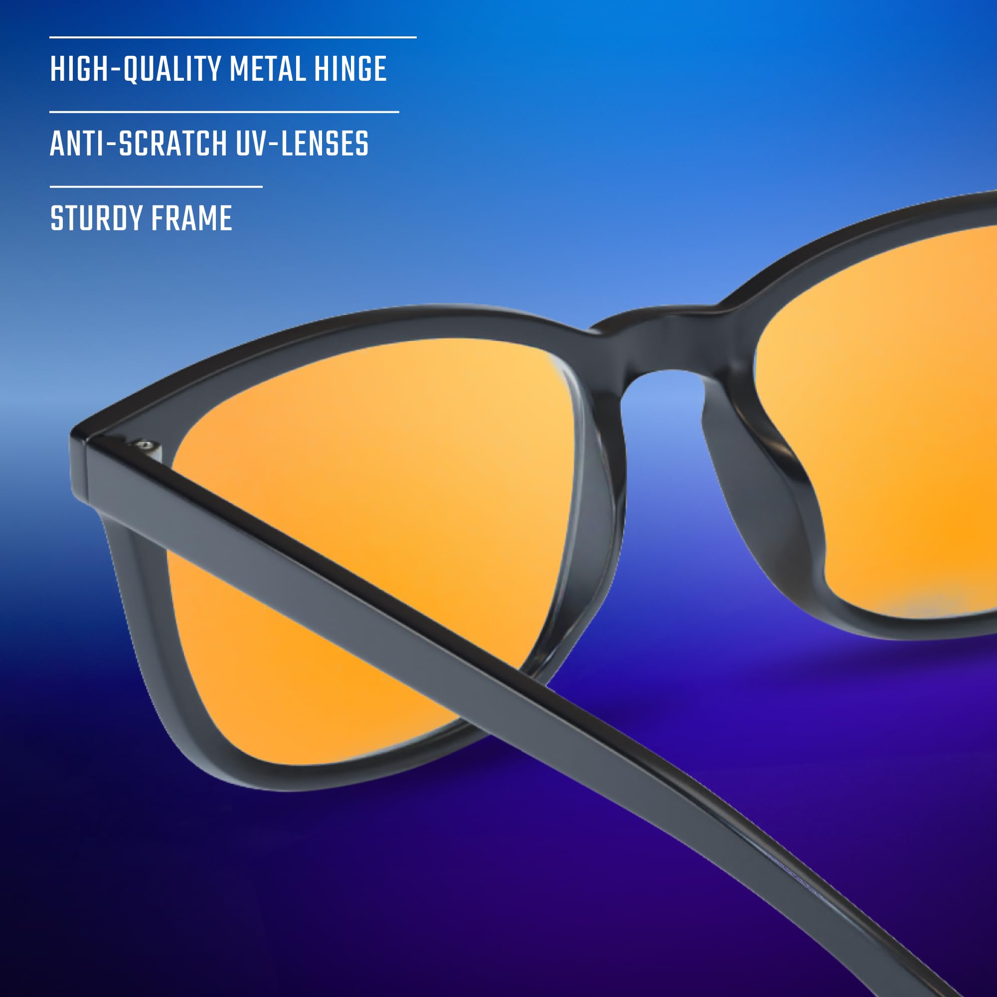Livho High Tech Blue Light Glasses worn on face with comfortable fit during long sessions