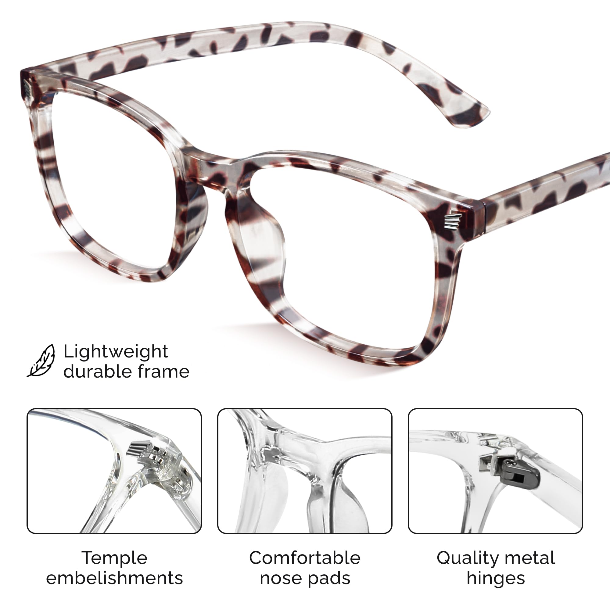 Livho High Tech Blue Light Glasses being worn for comfortable all-day use.