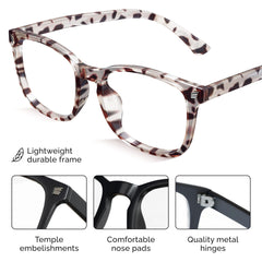Livho screen protection glasses on desk setup highlighting glare reduction.