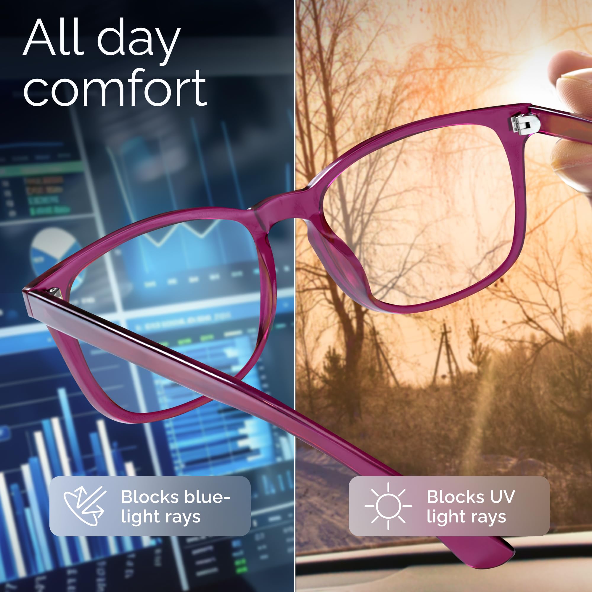 Livho soft nose bridge ensures comfortable fit during long sessions