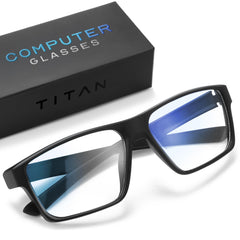 Livho Titan Gaming Glasses frame close-up showing sleek design and blue light protection for gaming