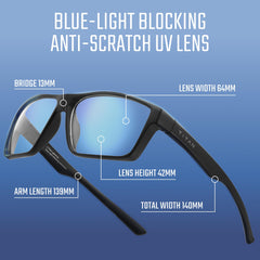 Livho Titan Gaming Glasses side profile with comfortable temples for all-day wear
