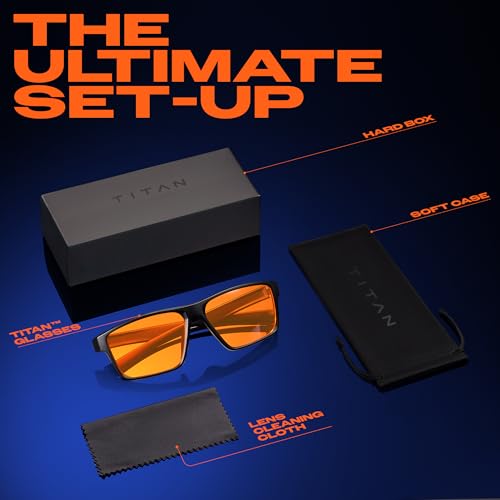 Livho Titan worn by a gamer conveys focus and reduced glare.
