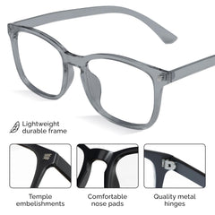 Livho transparent blue light glasses for crisp digital viewing.