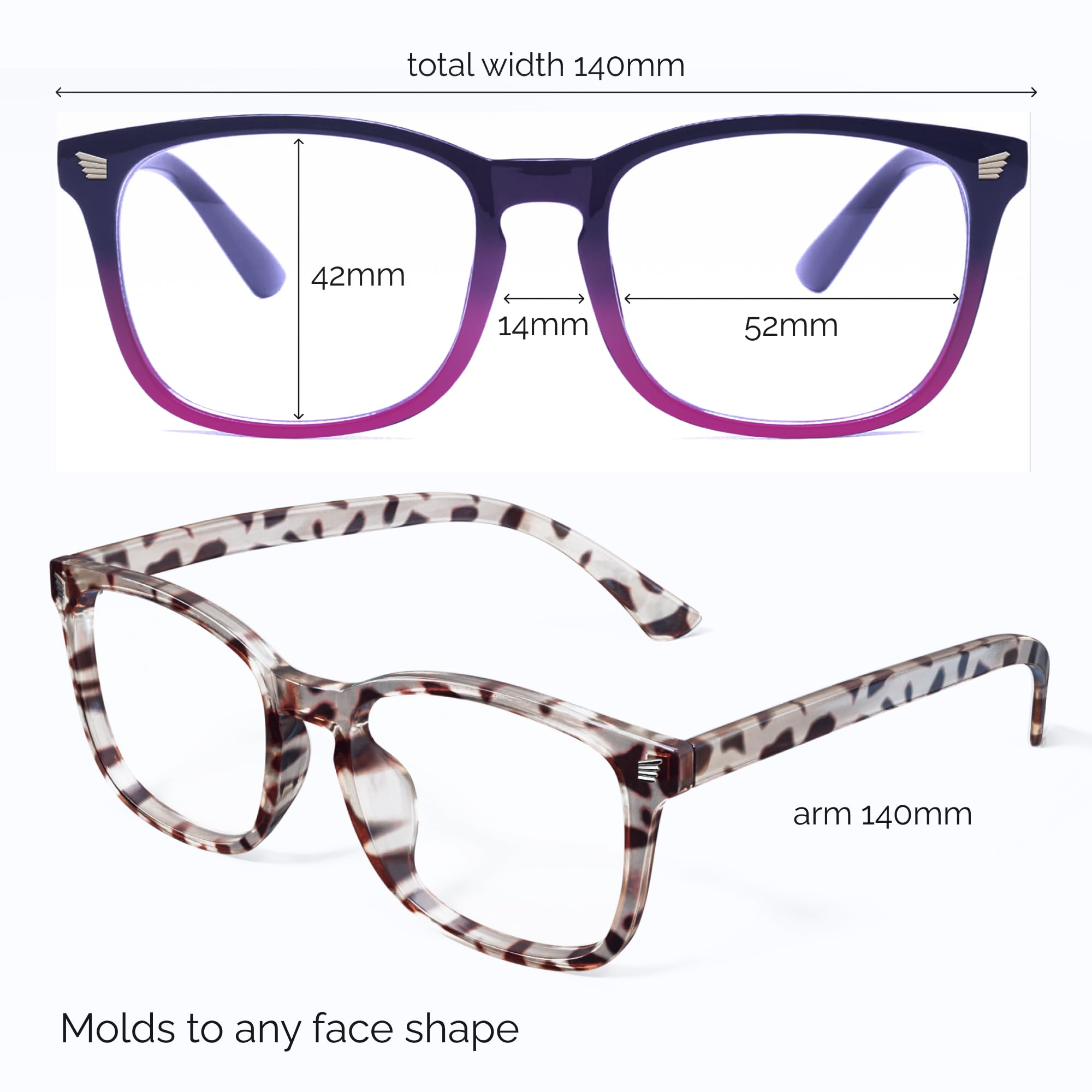 Livho ultra-light nylon frame ensures durable, all-day wearing comfort.