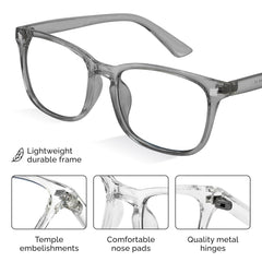 Livho women's blue light glasses blend style with eye strain relief for professionals.