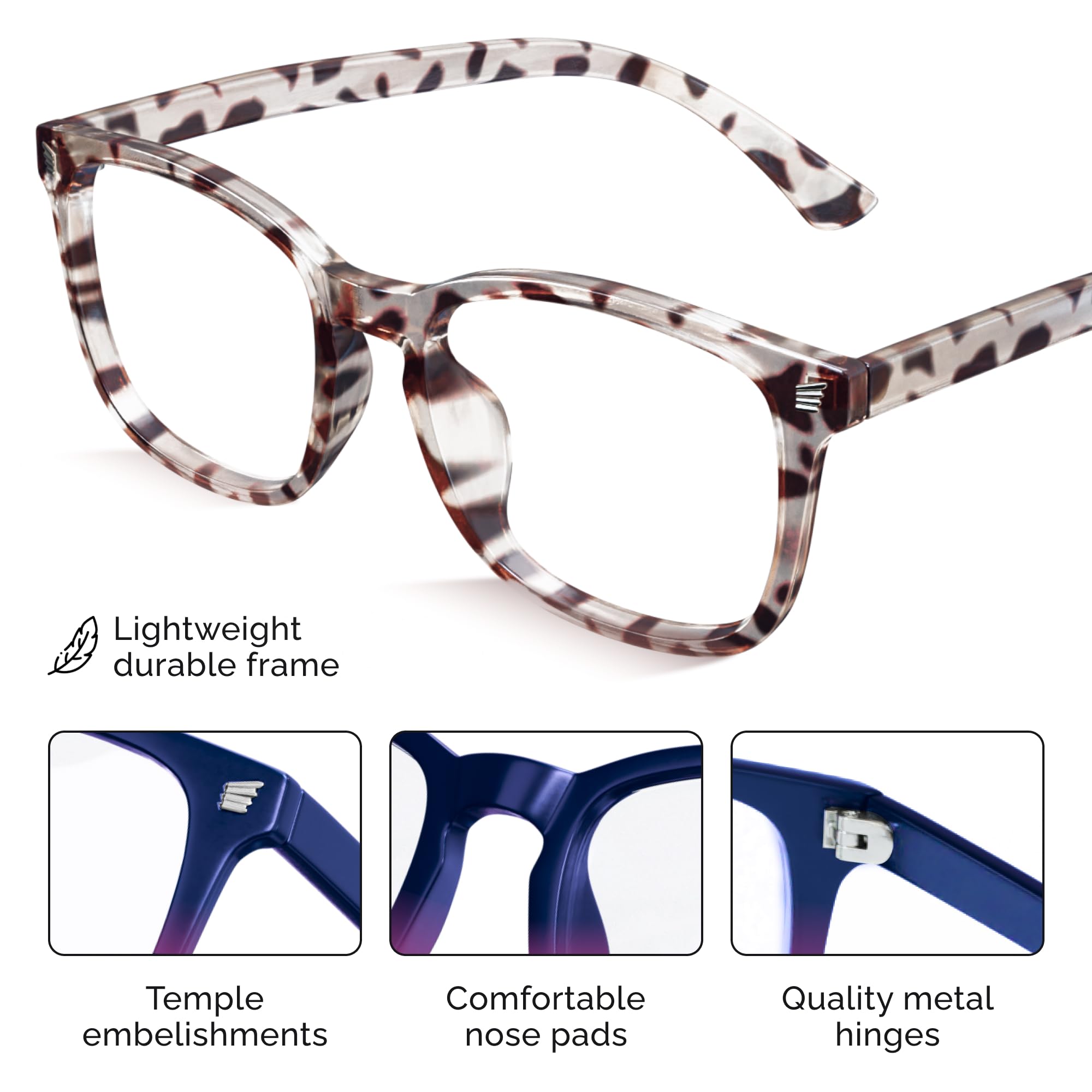 Livho women's eyewear frame blue light protection during work and leisure.