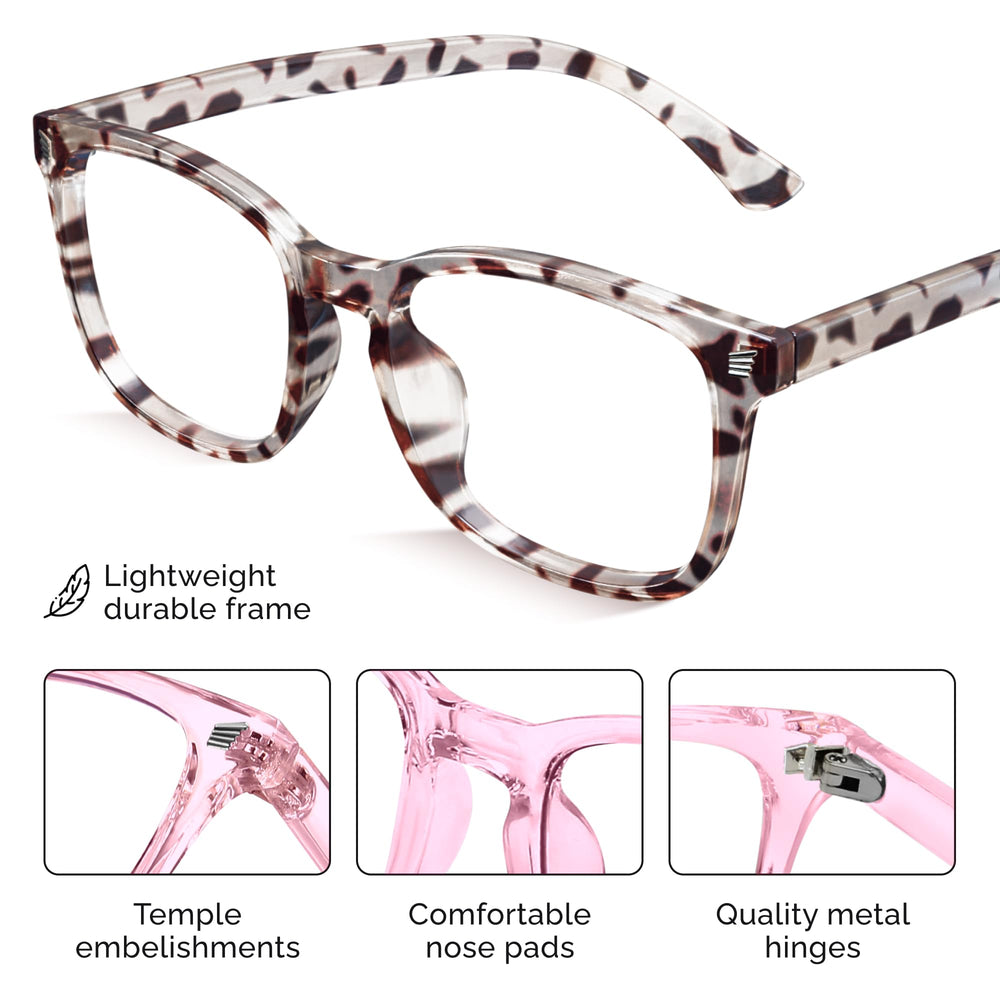Livho women's frame blue light glasses for stylish, fatigue-free viewing
