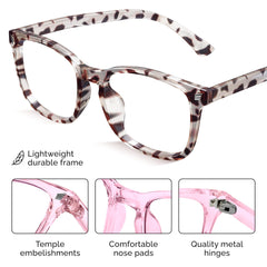 Livho women's frame blue light glasses for stylish, fatigue-free viewing