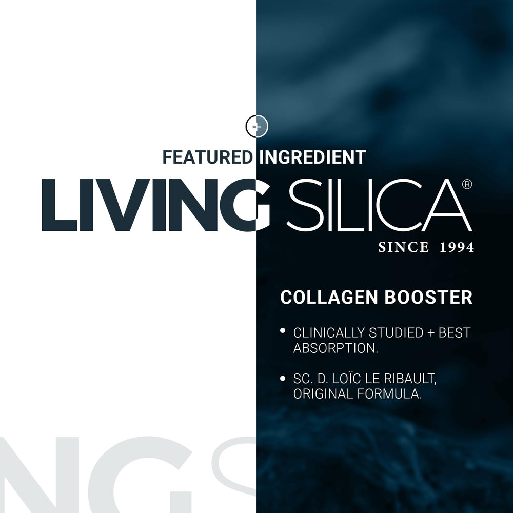 Living Silica ORGONO capsules in hands ready for daily use.