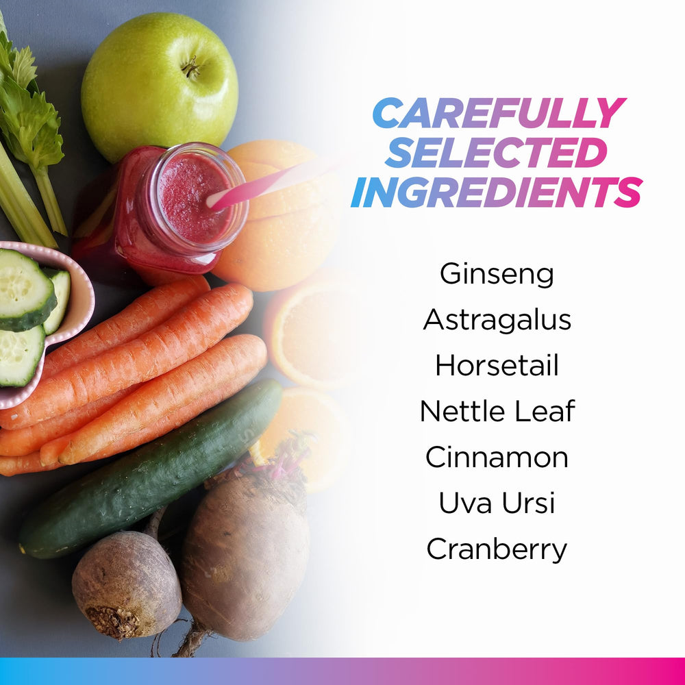 Livingood Daily ingredients blend with cranberry, astragalus, and nettle for kidney support