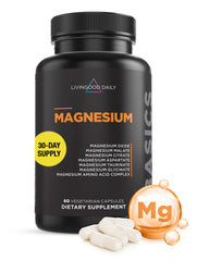 Livingood Daily Magnesium capsules support daily muscle function and restful sleep.