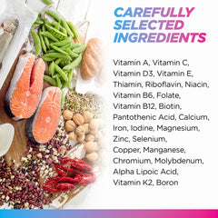 Label on Livingood Daily methylated multivitamin emphasizes allergen-free, gluten-free formulation.