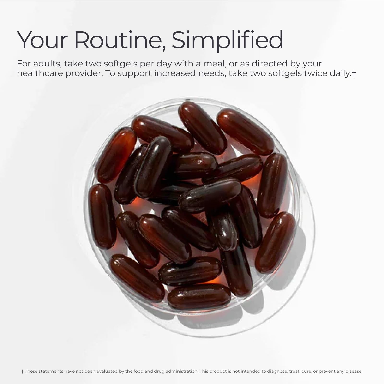 Livingood Daily TG-form softgels image shows stable delivery for smoother uptake