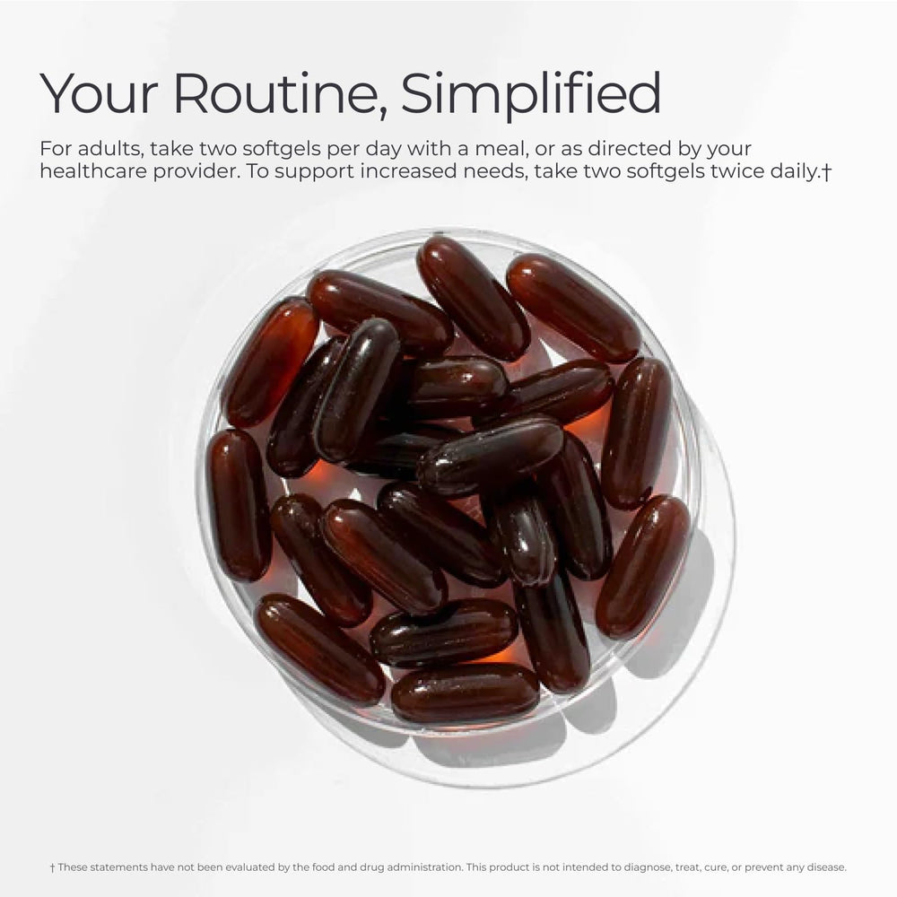 Livingood Daily TG-form softgels image shows stable delivery for smoother uptake