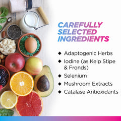Kelp-derived iodine and selenium in Livingood Daily Thyroid Support.