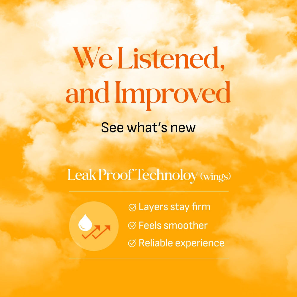 Livlit ultra-thin pad design profile highlights lightweight, comfortable wear.