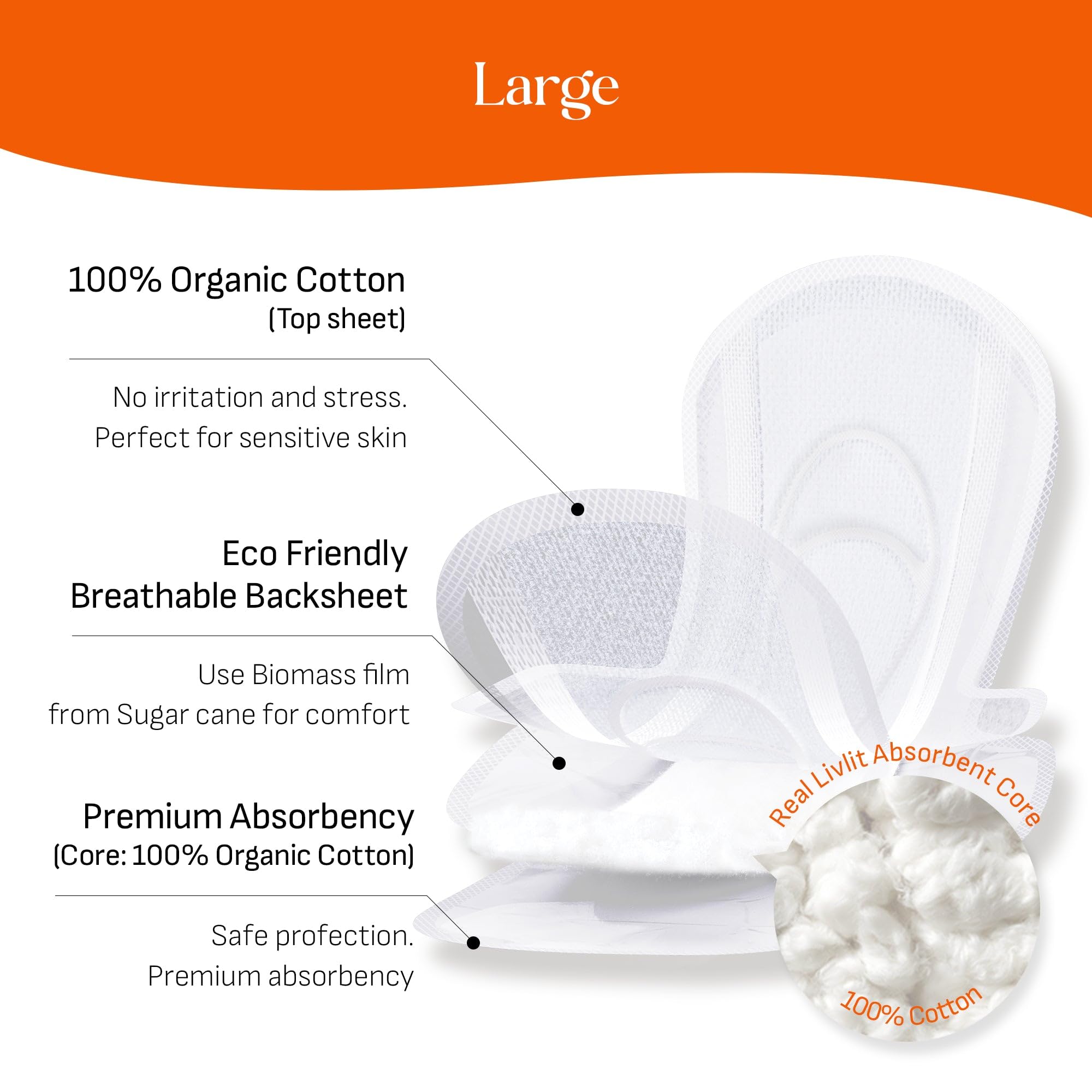 Livlit unscented chlorine-free label emphasizes skin-friendly care.