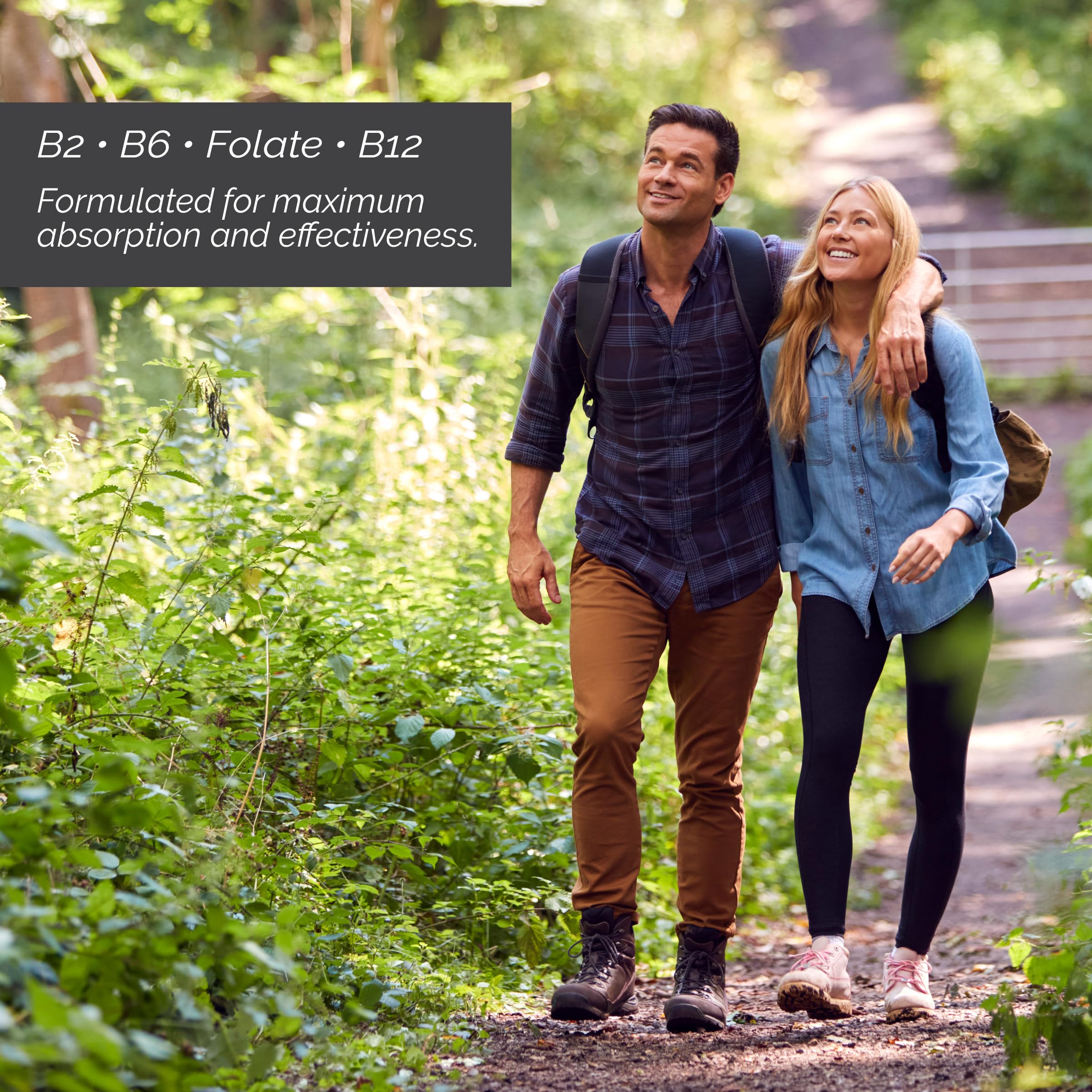 LivOn Liposomal B Complex packaging highlights gluten-free, dairy-free attributes.