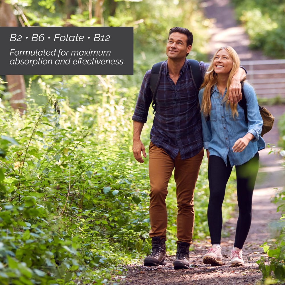LivOn Liposomal B Complex packaging highlights gluten-free, dairy-free attributes.
