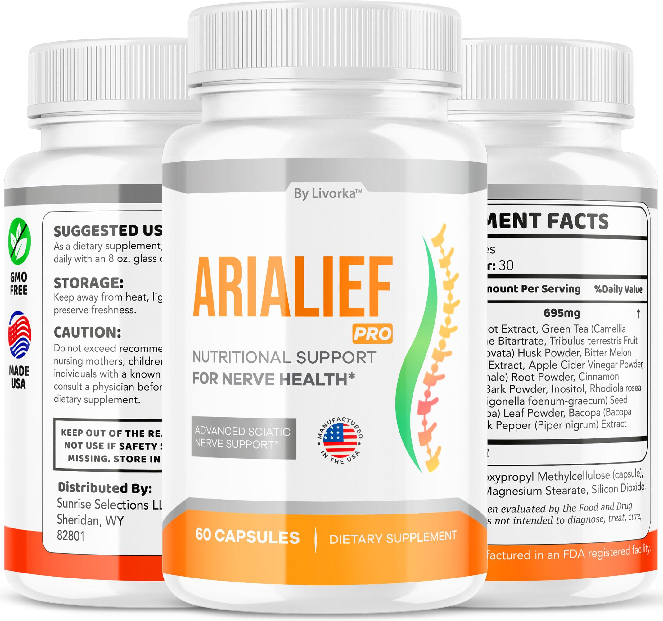 Two-pack LIVORKA Arialief Pro display highlighting value.