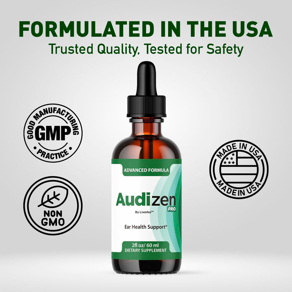 LIVORKA Audizen Pro label showing GMP certification for quality.