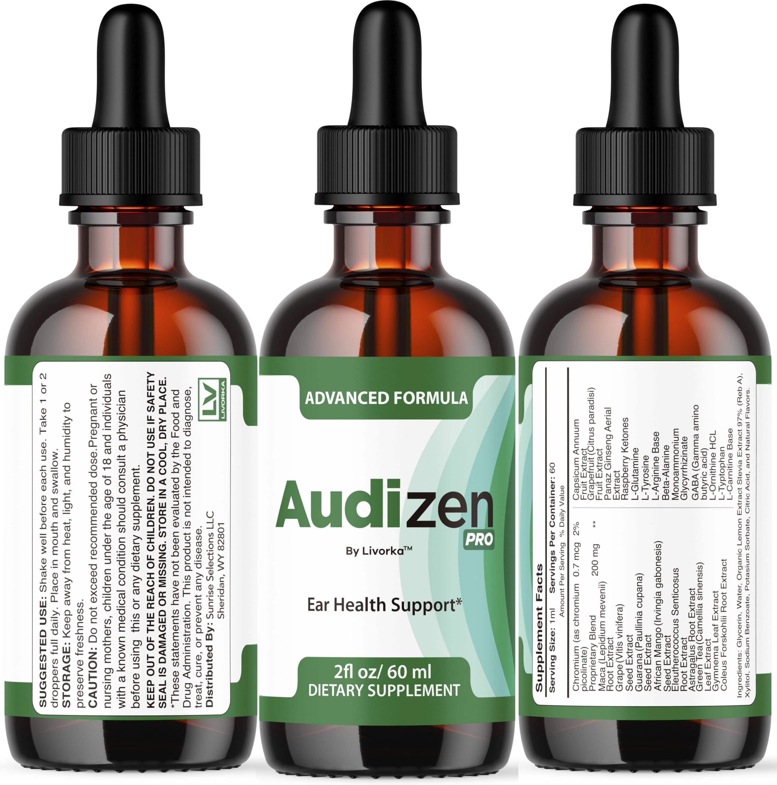 LIVORKA Audizen Pro packaging presentation for routine wellness.
