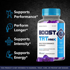 LIVORKA Boost TRT Max bottle back label highlighting USA GMP quality