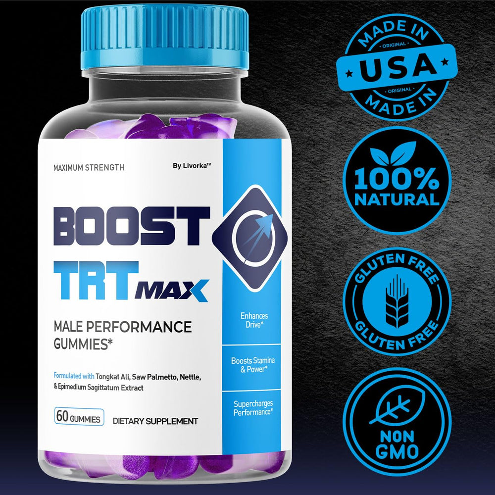 LIVORKA Boost TRT Max gummy close-up shows texture and flavor