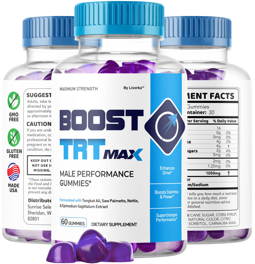 LIVORKA Boost TRT Max bottle and 60-count label detail