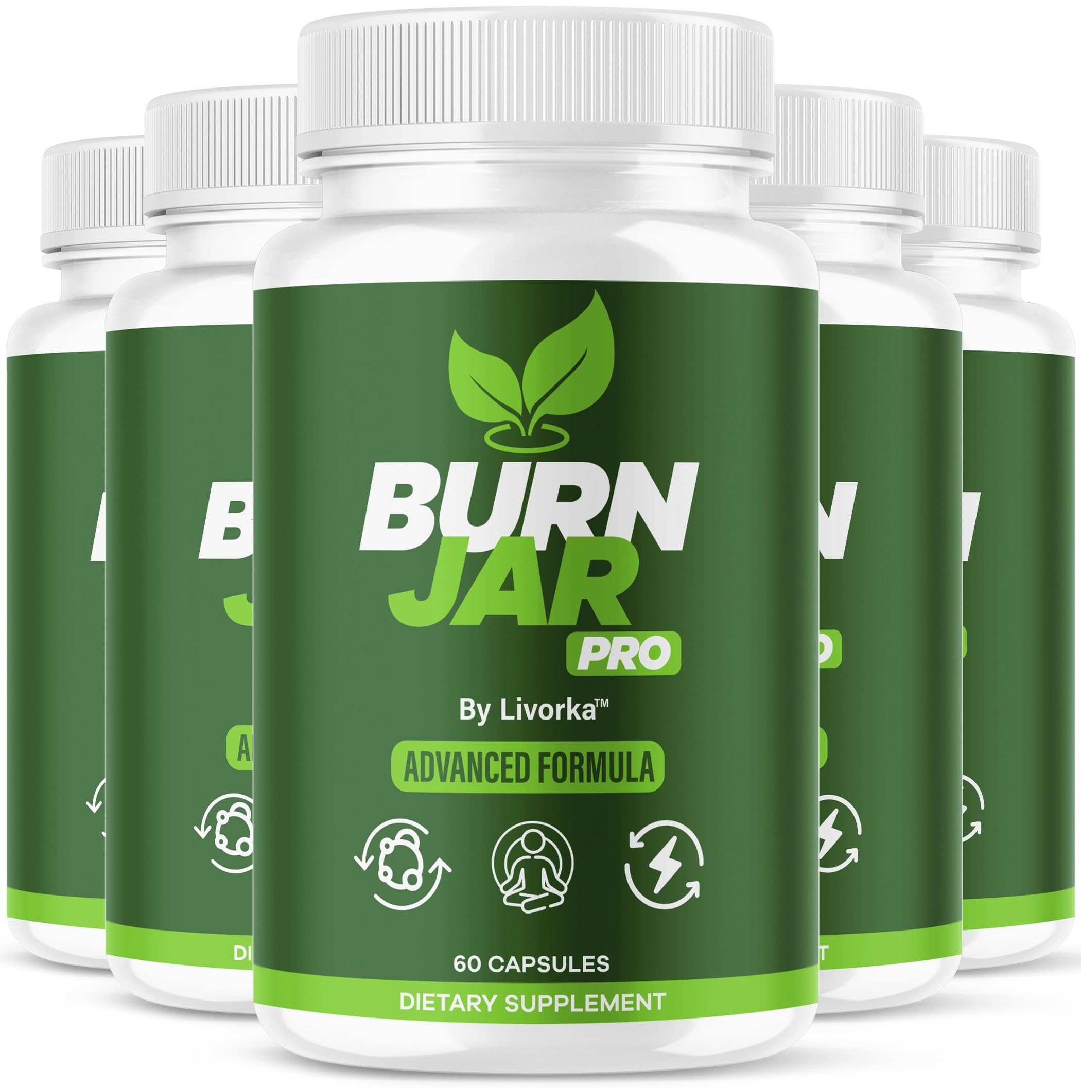 LIVORKA Burn Jar Pro bottle shown for daily wellness routine
