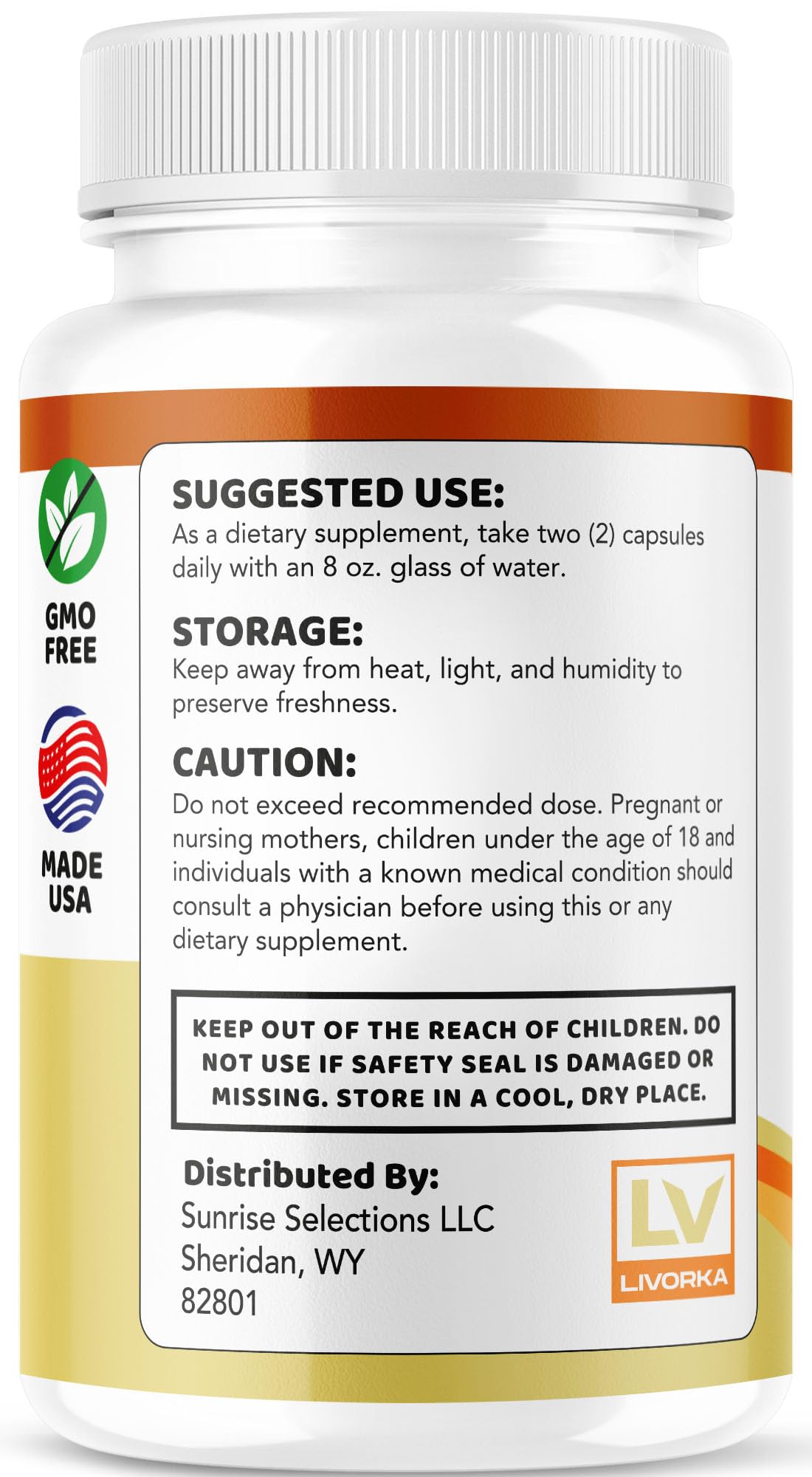 LIVORKA Burn Peak capsules packaging design emphasizing clarity and trust