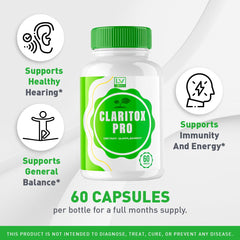 Livorka Claritox Pro capsules close-up, ready for easy daily intake.