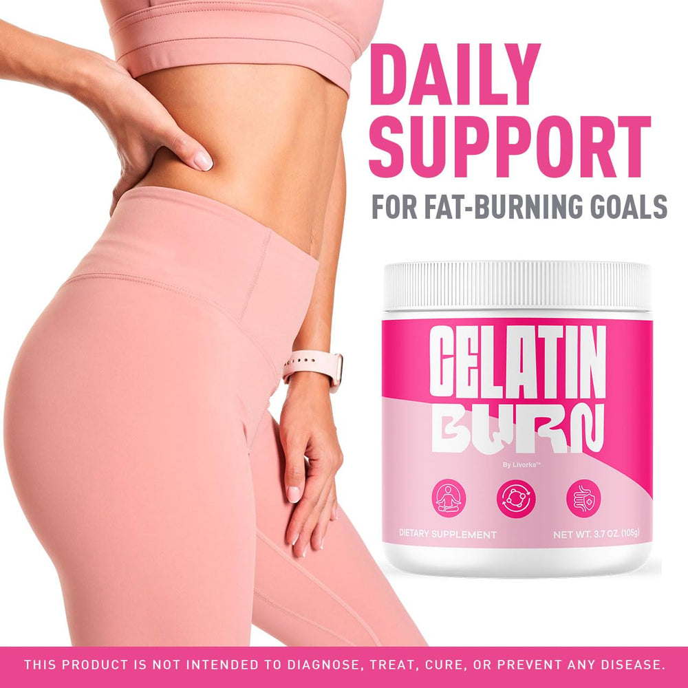 Two LIVORKA GelatinBurn boxes indicating a convenient 2-pack.