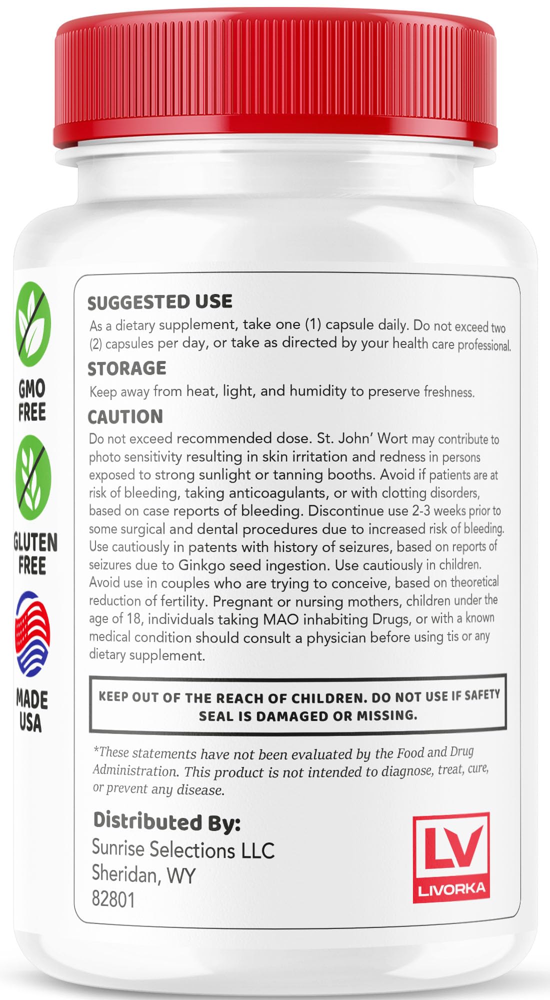 LIVORKA GlucoBio capsules dispense illustration for on-the-go use