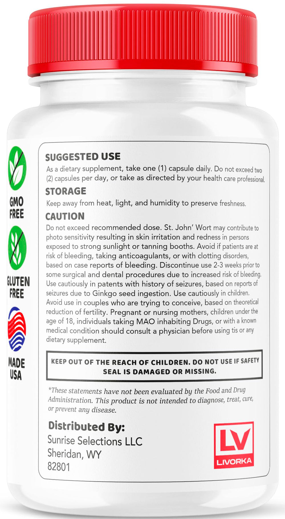 LIVORKA GlucoBio capsules dispense illustration for on-the-go use