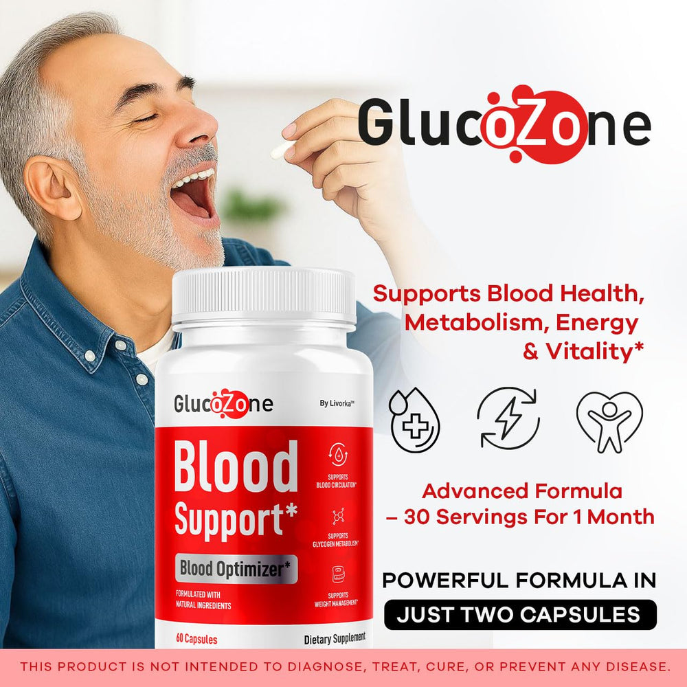 LIVORKA GlucoZone capsules close-up highlighting easy daily use