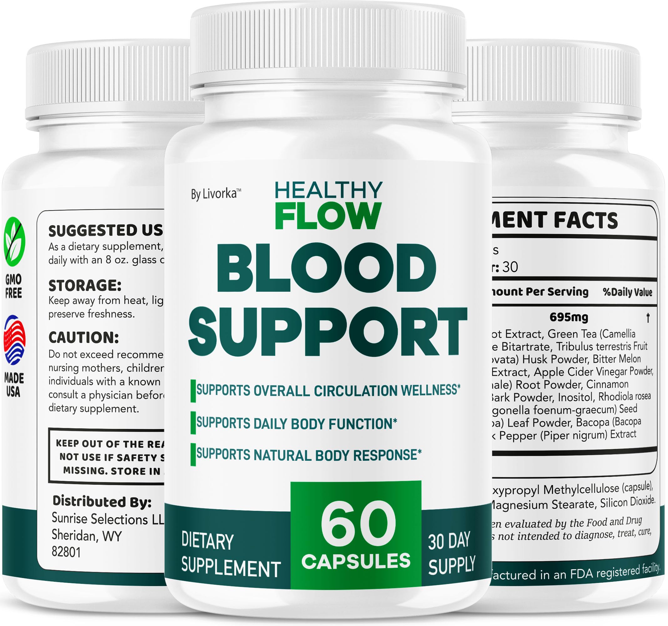 LIVORKA Healthy Flow made in USA facility seal reinforces safety