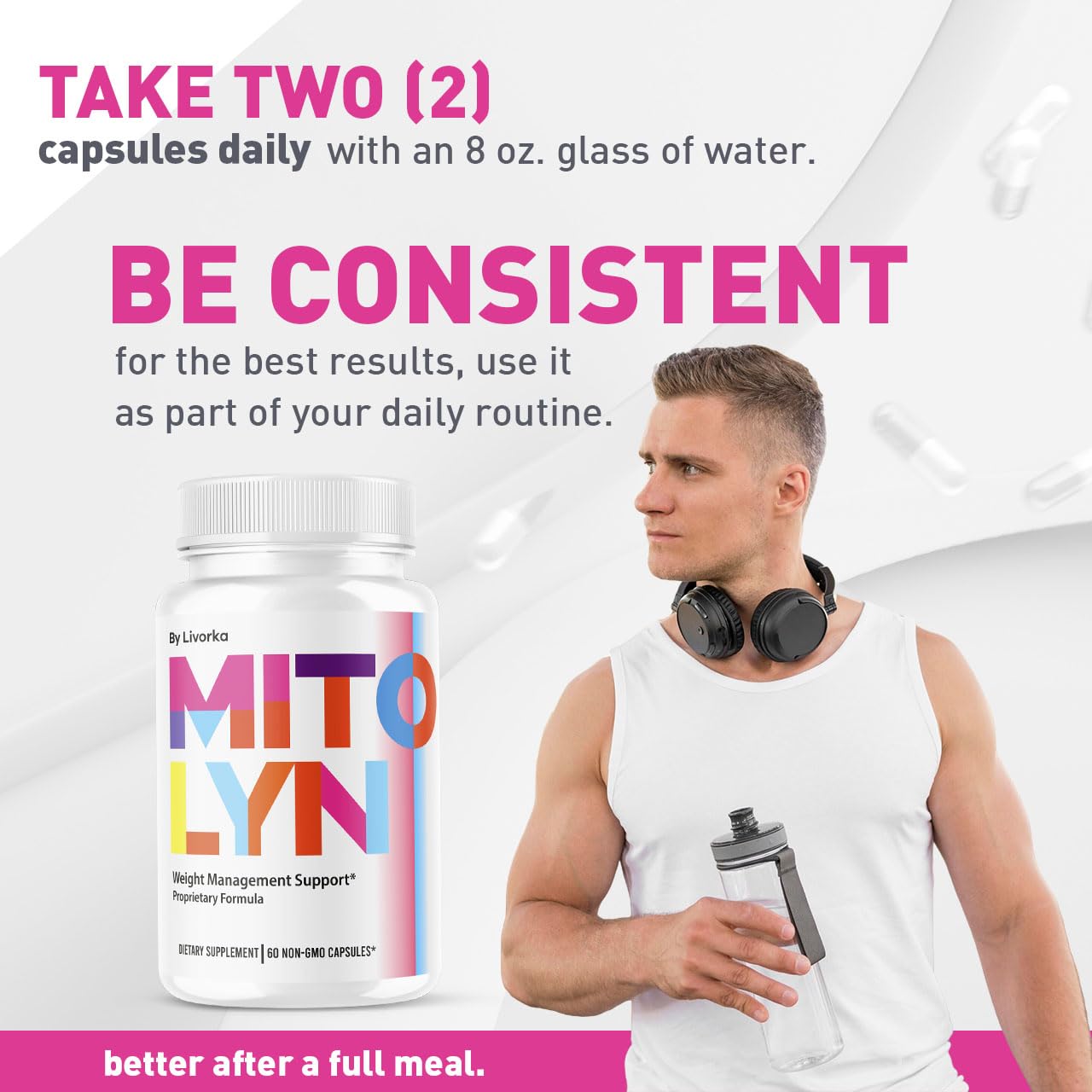 LIVORKA Mitolyn label detail reveals trusted formula ingredients.