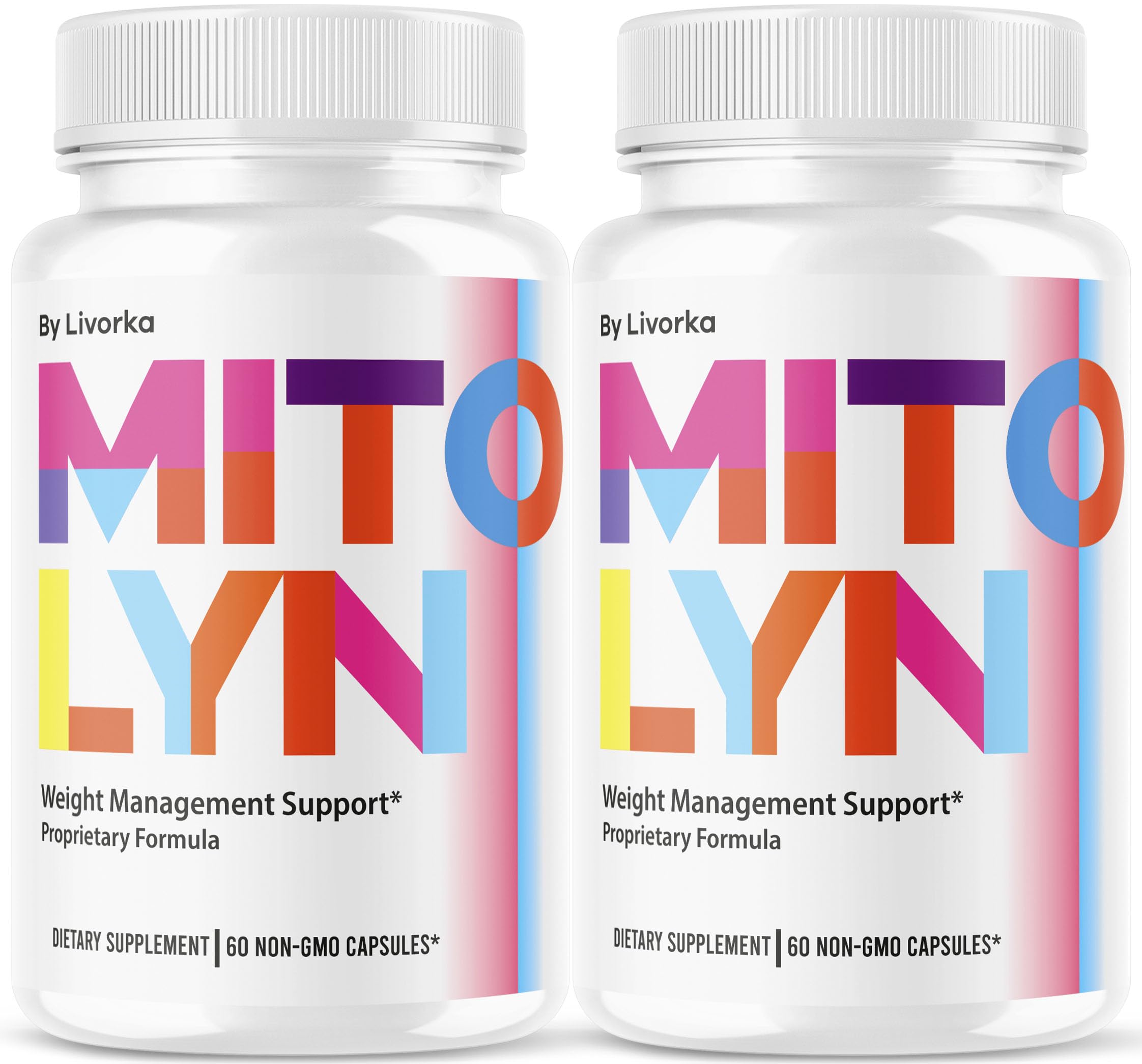 LIVORKA Mitolyn pills bottle pack highlights two-month supply for daily wellness.