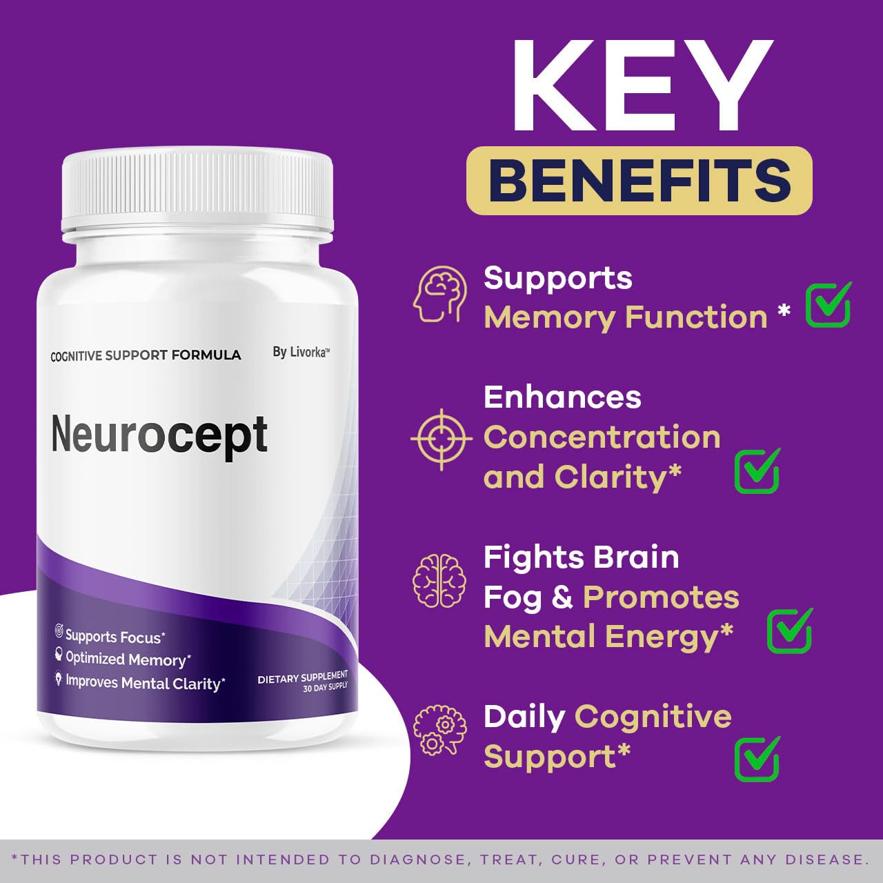LIVORKA Neurocept two-pack on desk for a convenient two-month routine.