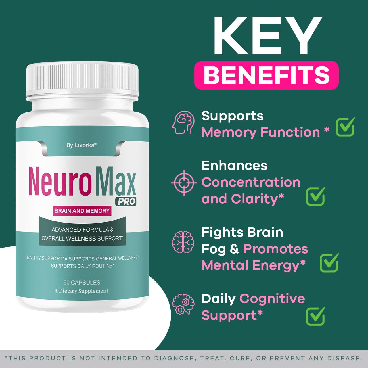 LIVORKA Neuromax Pro daily dose ready to support focus during work and study.