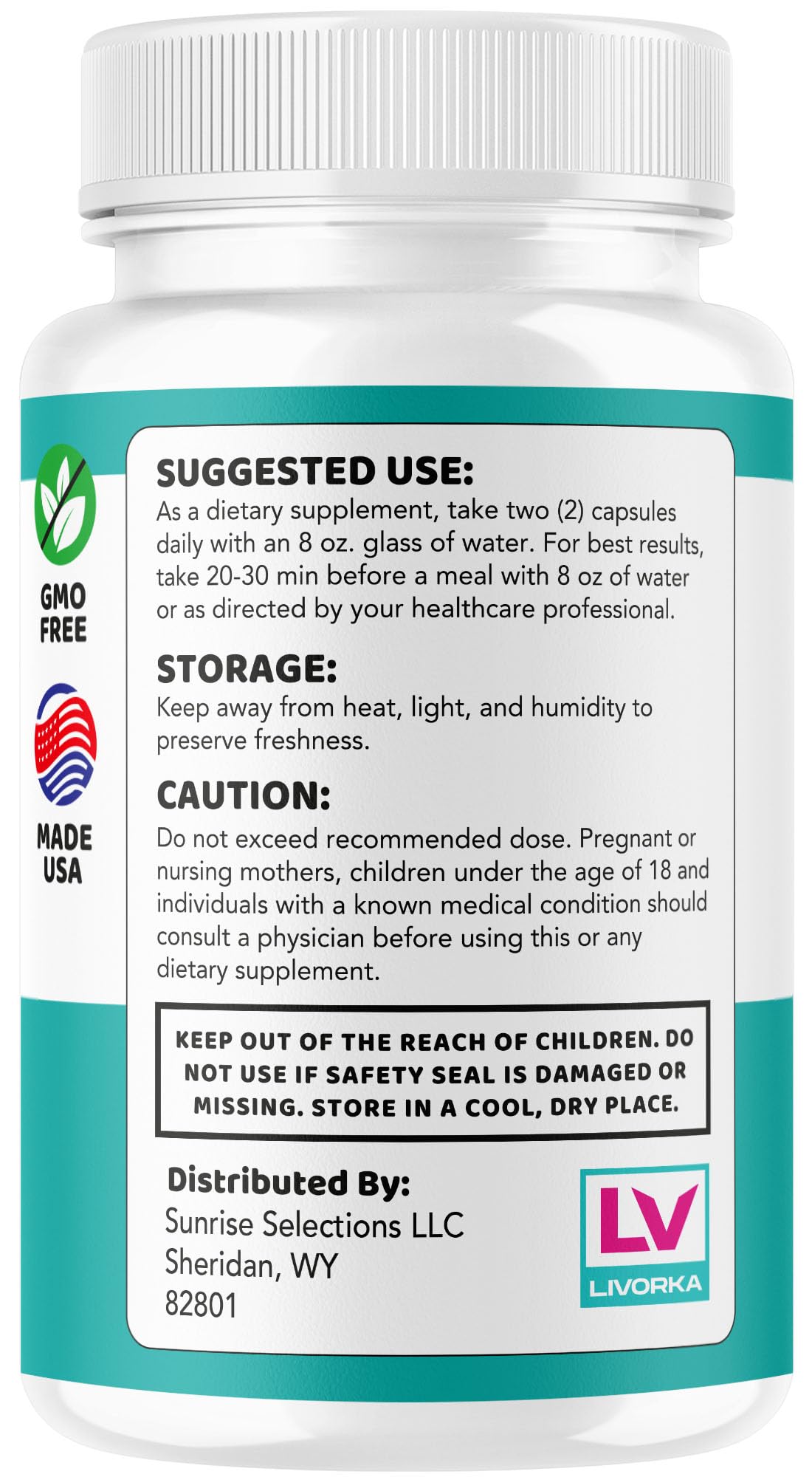 LIVORKA Neuromax Pro natural ingredients blend supports gentle cognitive wellness.