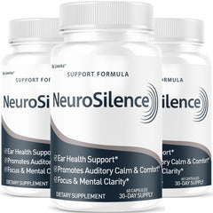 LIVORKA Neurosilence bottle front view shows ear health support.