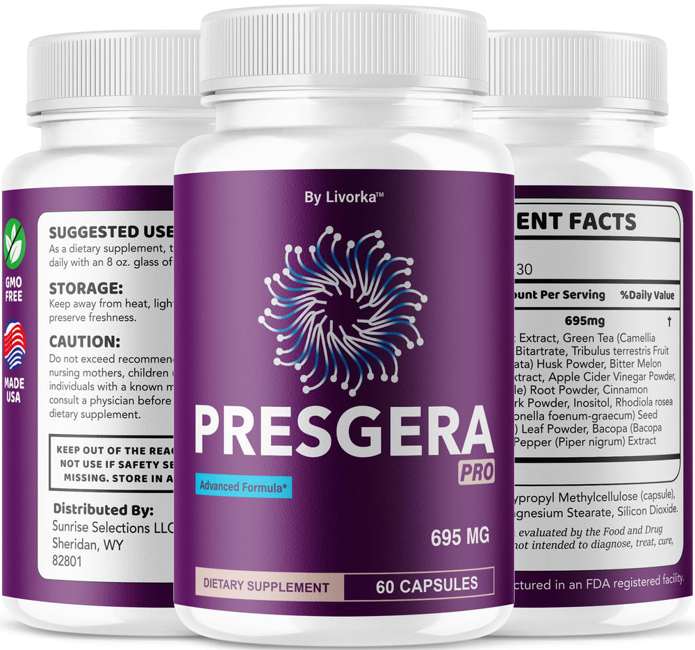 LIVORKA Presgera Pro Capsules in a morning routine setup for mobility support.