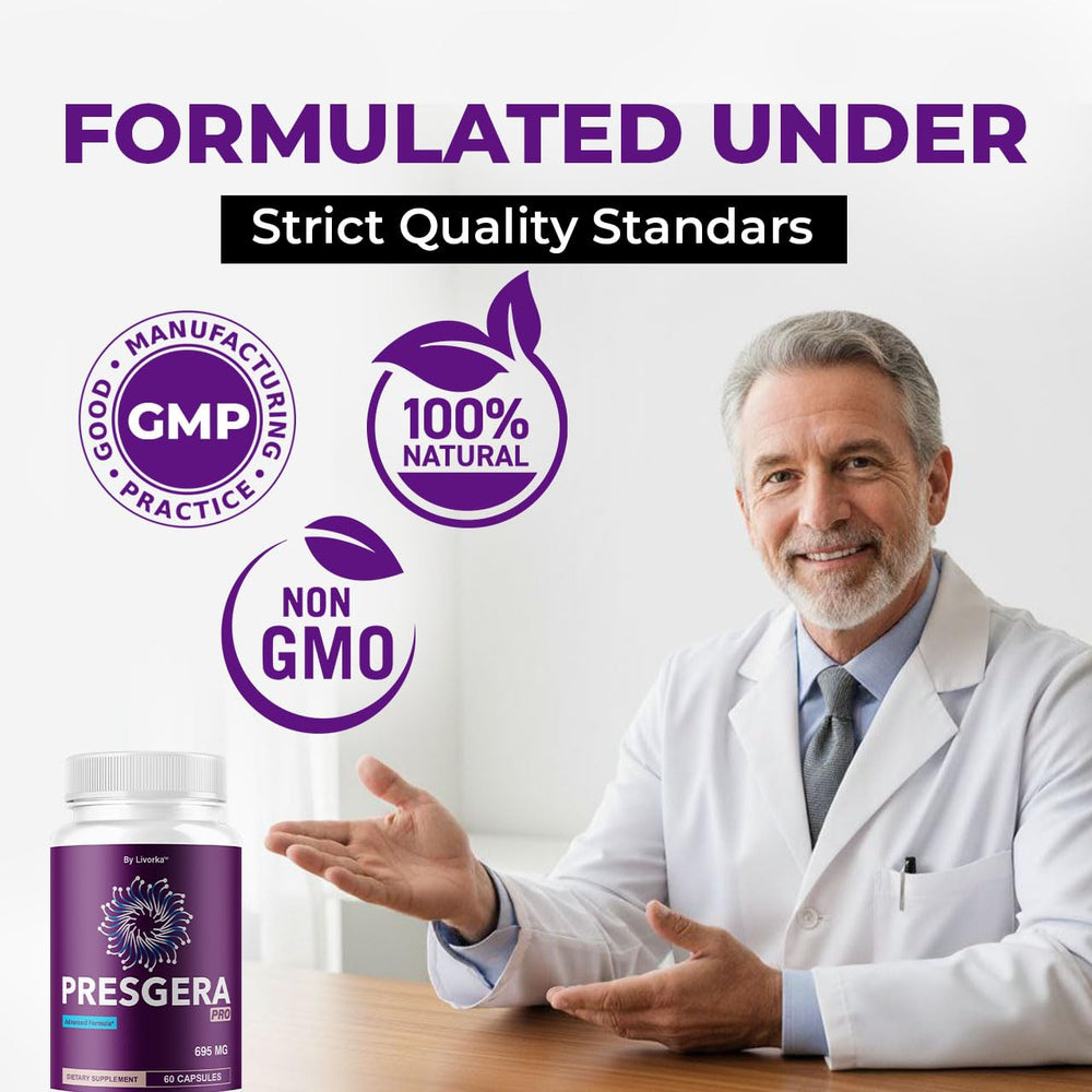 LIVORKA Presgera Pro Capsules packaging box shown for convenient starter.