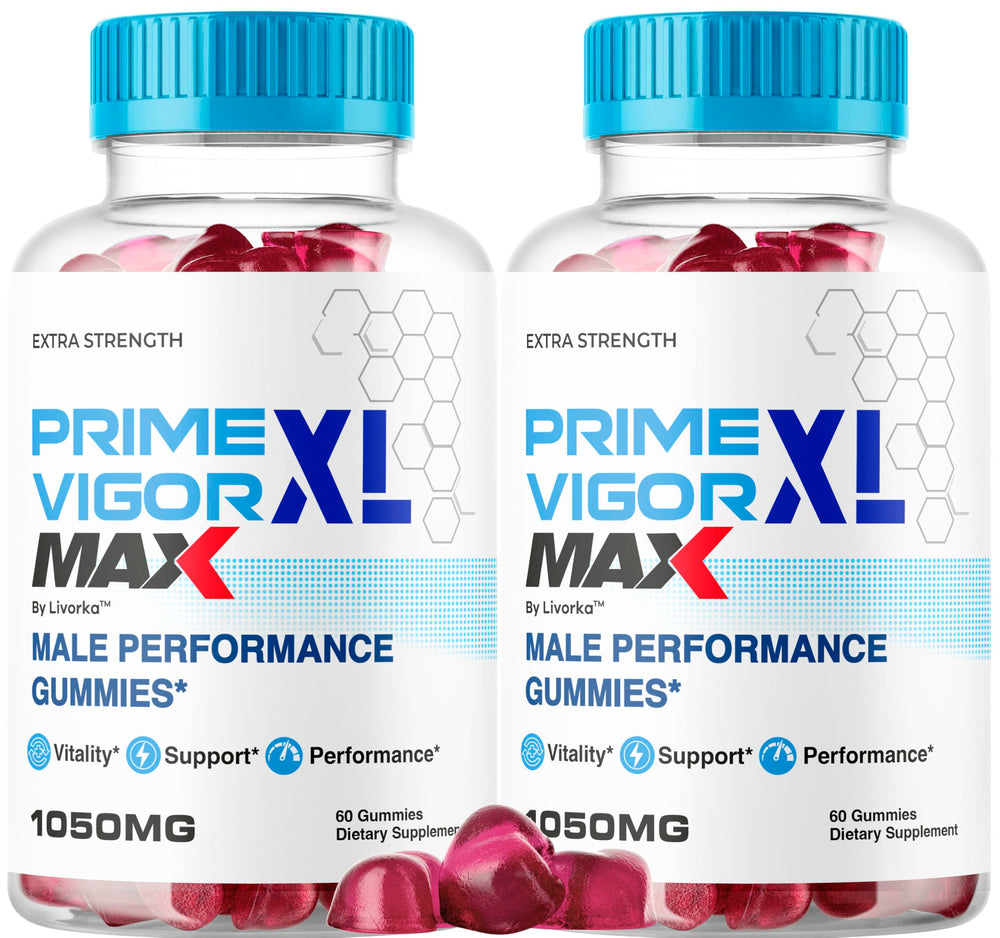 LIVORKA Prime Vigor XL Max bottle front, indicating maximum strength for men