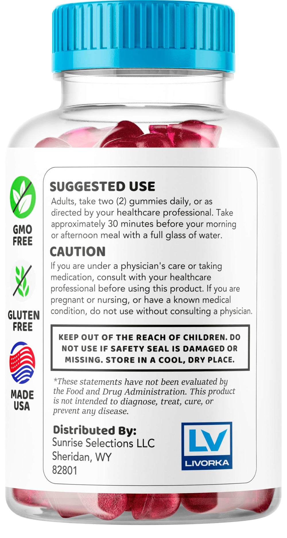 LIVORKA Prime Vigor XL Max nutrition label image with serving details