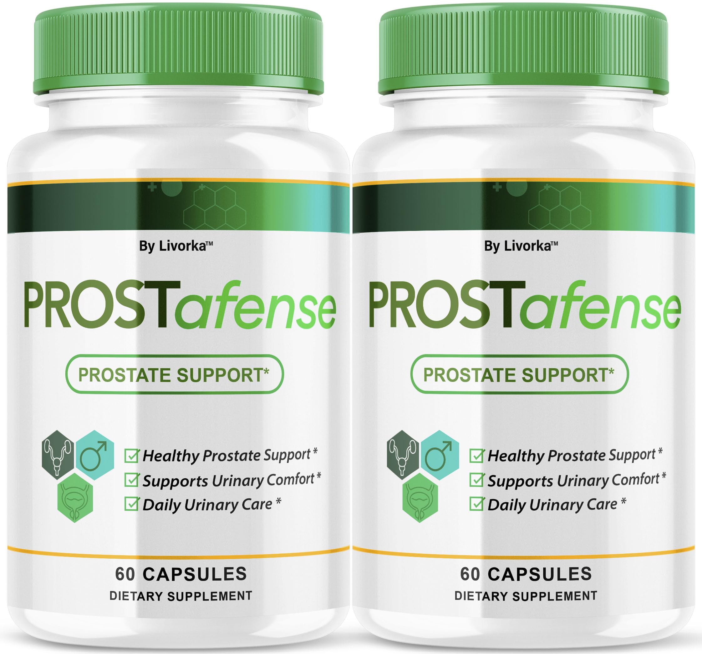 LIVORKA Prostafense two-pack box ready for daily wellness.