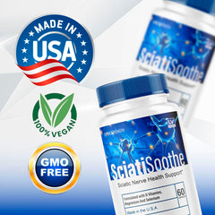 Livorka SciatiSoothe capsules close-up emphasizing easy daily use.